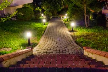 outdoor lighting design installation paver path - Meta Paving Stones - Paver Contractor Bay Area outdoor lighting design installation paver path
